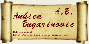 Ankica Bugarinović vizit kartica